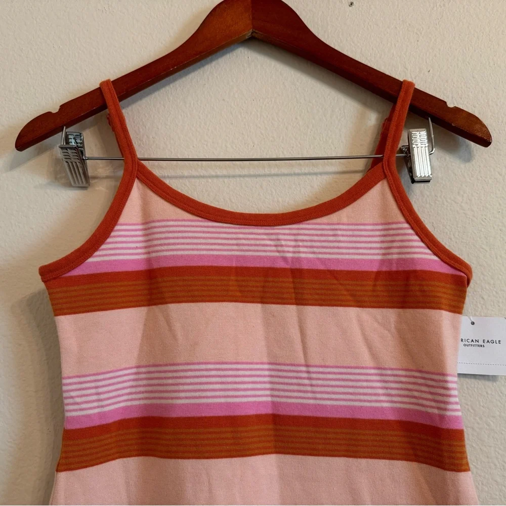 American Eagle Women's Cotton Blend A-Line Mini Dress